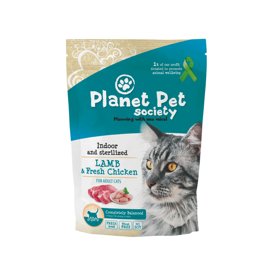 Planet Pet Kattenvoeding Indoor & Sterilised Lamb