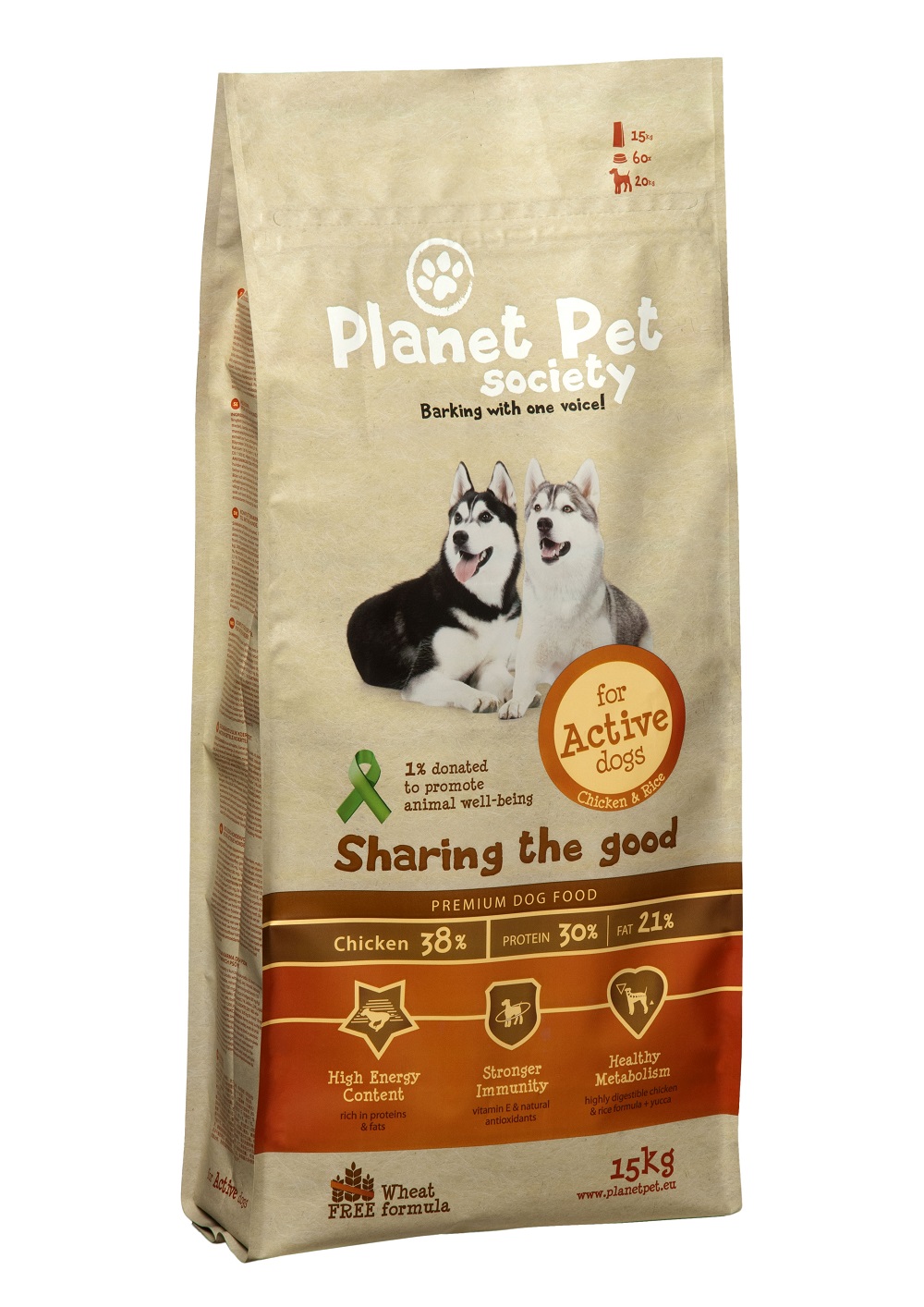 Planet Pet Adult Active Hondenvoeding